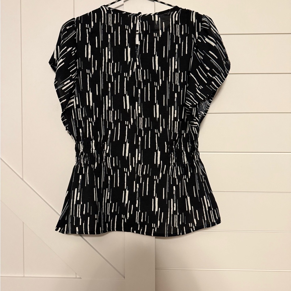 Nine West Black and White Women's Blouse - Picture 3 of 5
